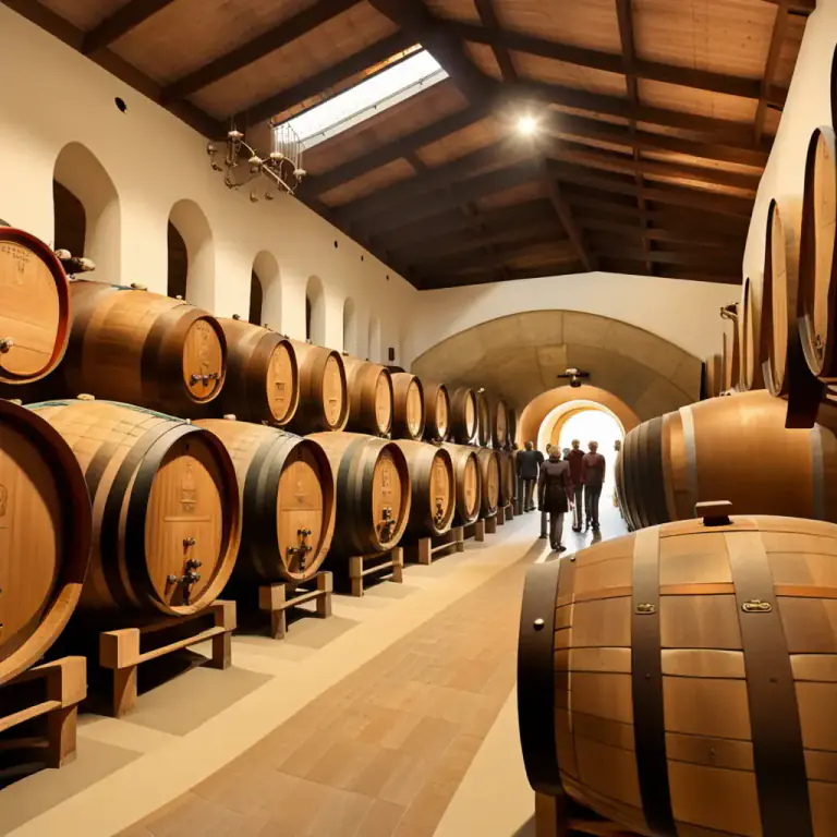 Visual representation of "bodega" - In Spanish-speaking countries, a winery or wine cellar.