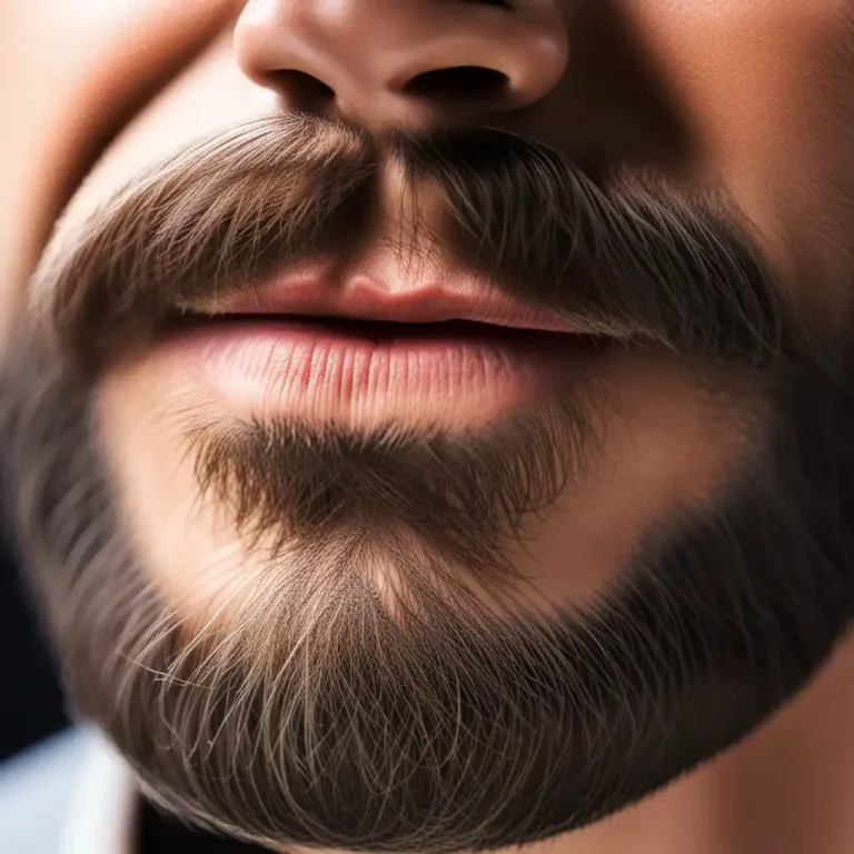 Visual representation of "fuzz" - A man's light growth of beard