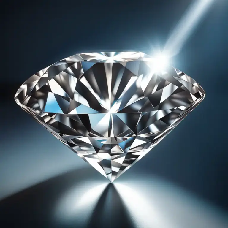 Visual representation of "well cut" - Referring to a gem or diamond that has been shaped and polished well