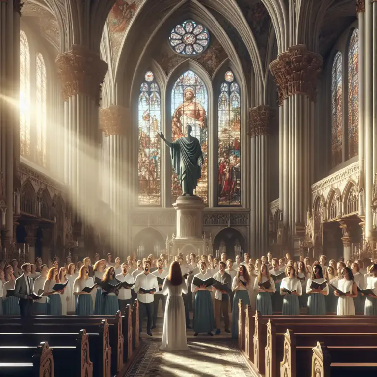 Visual representation of "laud" - A song or hymn of praise
