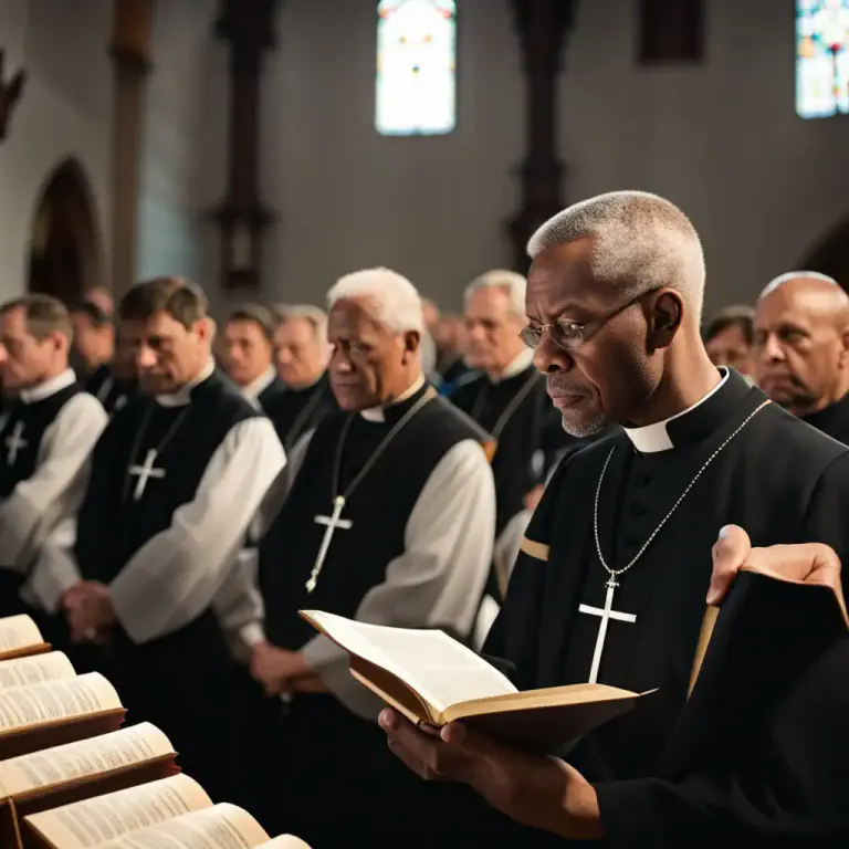 Visual representation of "litany" - In Christian religions, a series of prayers or petitions recited in church service