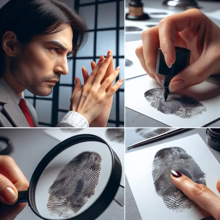 Visual representation of "fingerprinting" - The technique of using a person's unique pattern of skin ridges on their fingers for identification purposes.