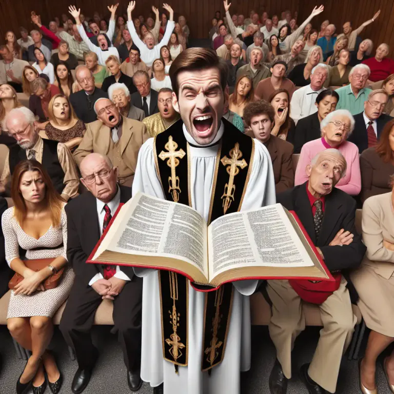 Visual representation of "religiosity" - Excessive or affected religiousness