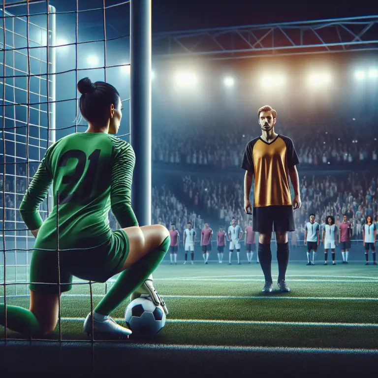 Visual representation of "penalty" - In a game or sport, a method of deciding a game or round when a score is tied after normal play.