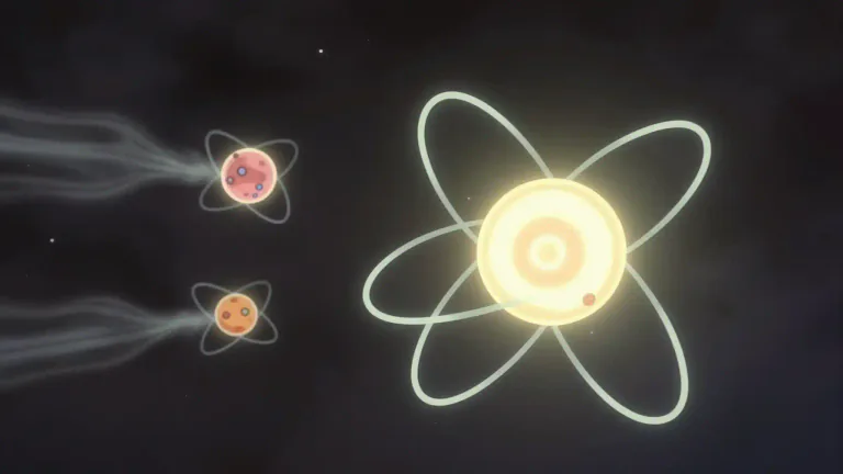 Visual representation of "atom" - The smallest unit of a chemical element that still keeps its properties