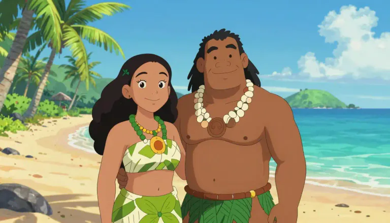 Visual representation of "tongan" - Referring to a native or inhabitant of Tonga, an island nation in the South Pacific.
