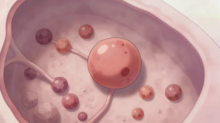 Visual representation of "adenomatous" - Relating to, or resembling an adenoma, which is a benign tumor formed from glandular structures.