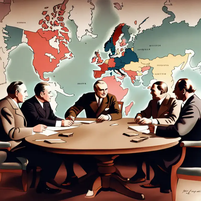 Visual representation of "the Big Three, Four, etc." - In history, the term 'the Big Three' often refers to the three major Allies of World War II: the United States, the United Kingdom and the Soviet Union.