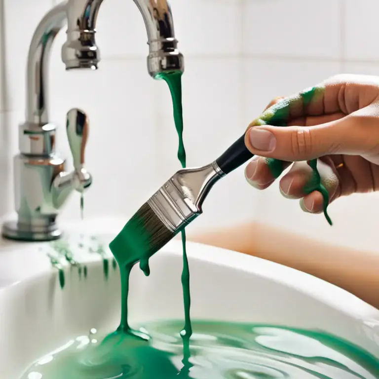 Visual representation of "wash out" - To clean or rinse something using a lot of water