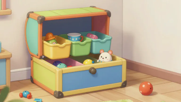 Visual representation of "tidy" - A kind of container or holder to keep things tidy or in order.