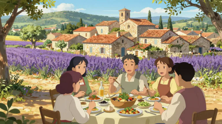 Visual representation of "provencal" - Relating to or characteristic of Provence in France, especially its dialect or culture.