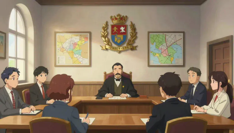 Visual representation of "burgomaster" - A burgomaster is an elected official in charge of governing a town or municipality, especially in certain regions of Europe.