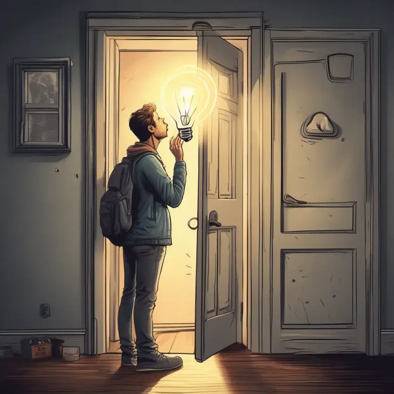 Visual representation of "dawn on" - When something becomes clear or understandable to someone