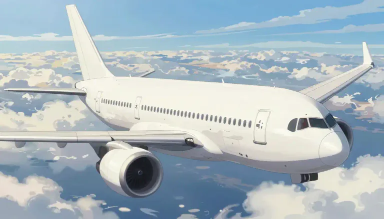 Visual representation of "airliner" - A large aircraft that people use to travel long distances