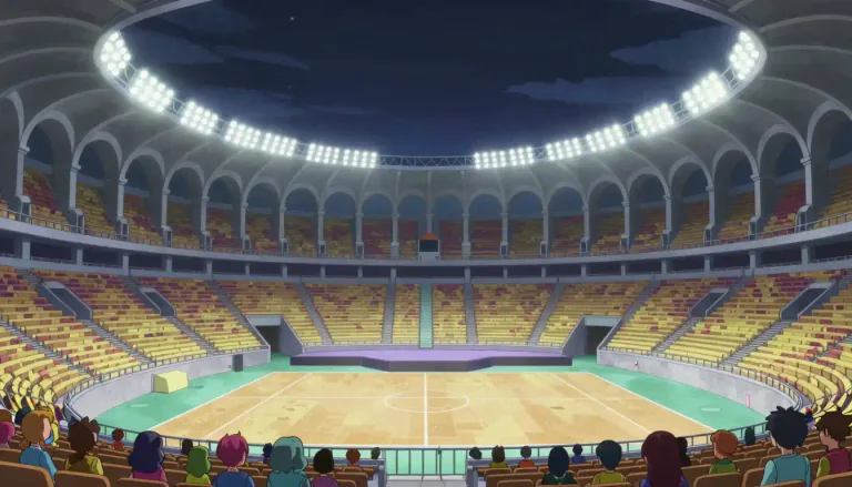 Visual representation of "coliseum" - A large stadium or theater where sports or concerts are held.