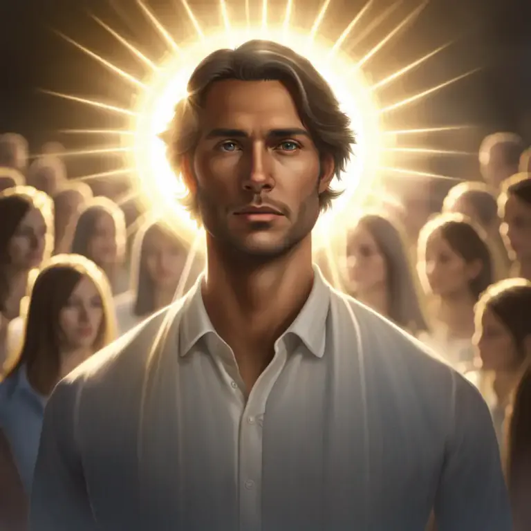 Visual representation of "incarnation" - Someone who is believed to be a god in a human form or the embodiment of a particular quality.