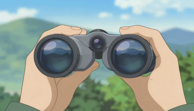 Visual representation of "monocular" - A monocular is an optical instrument used for viewing distant objects, that has only one lens.