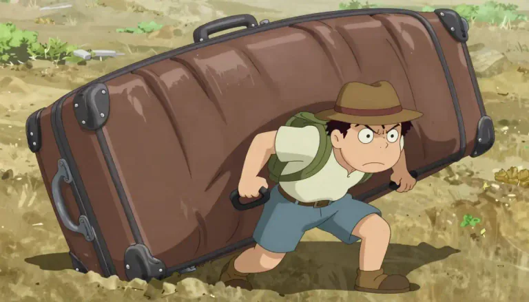 Visual representation of "weightily" - In a way that is heavy or has a lot of weight