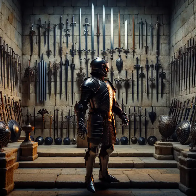 Visual representation of "armoury" - The amount of something that is available to be used