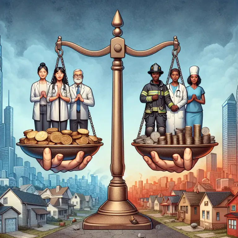 Visual representation of "equalization" - The practice of distributing wealth or opportunities equally across a society