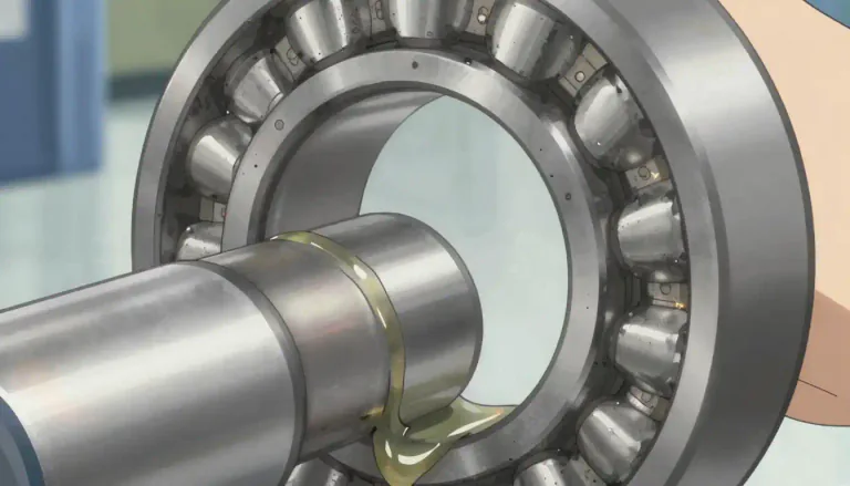 Visual representation of "tribological" - Relating to the science of friction, wear, and lubrication between interacting surfaces.