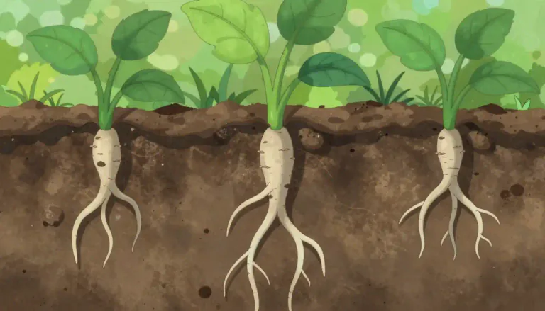 Visual representation of "rhizomatous" - Describing a plant that grows from rhizomes, which are horizontal underground stems that can produce both shoots and roots.