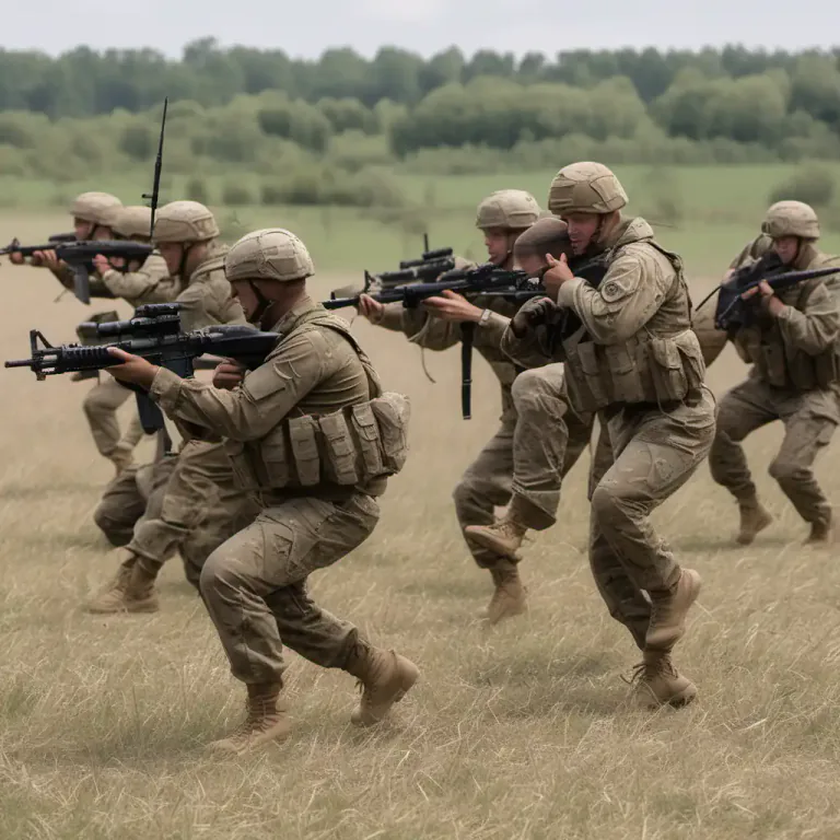 Visual representation of "manoeuvre" - A planned and controlled movement or operation by soldiers or armed forces.