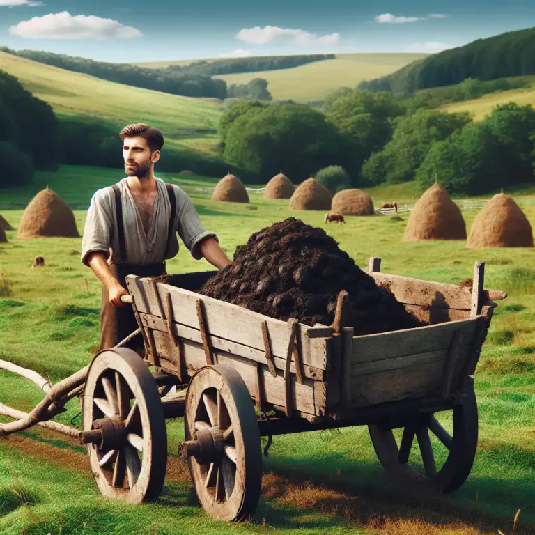 Visual representation of "tumbril" - A sort of tipcart, a farmer's cart used for carrying dung, also for carrying hay and corn.