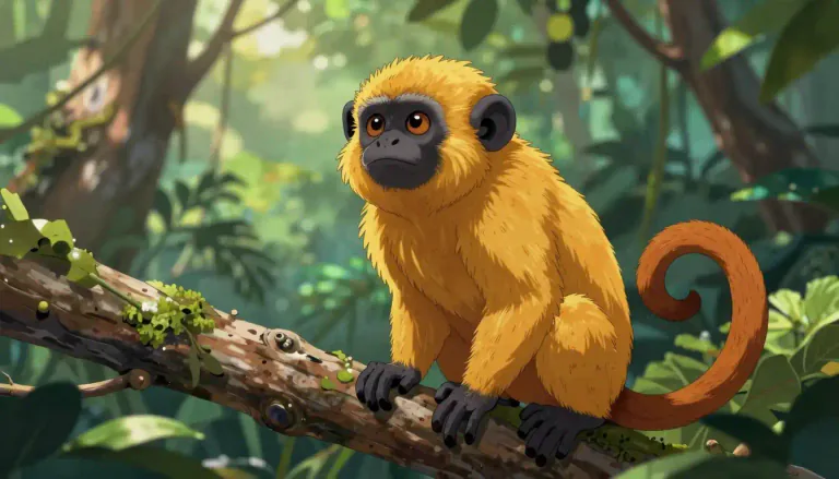 Visual representation of "tamarin" - A small primate of the family Callitrichidae, primarily found in the tropical forests of South America; known for their vibrant colors and social behavior.