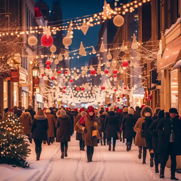 Visual representation of "christmas" - The period of time leading up to and following December 25th, often associated with getting together with family and exchanging gifts.