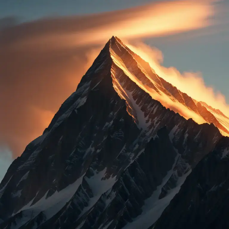 Visual representation of "horn" - Mountain peak