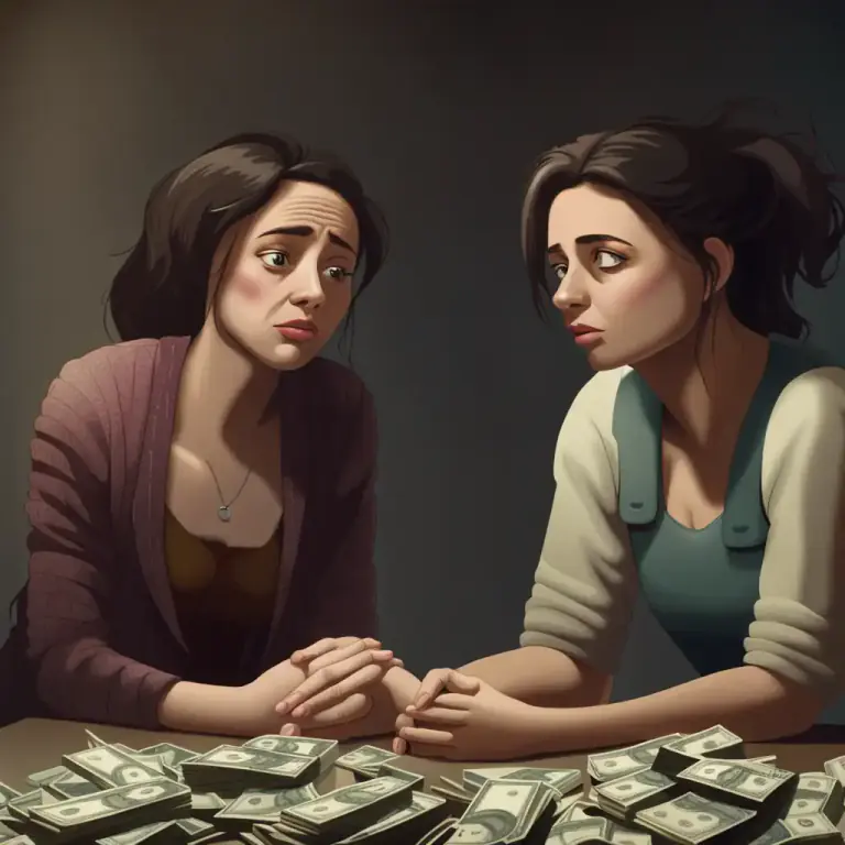 Visual representation of "see somebody right" - To make sure someone is treated fairly or receives what they are entitled to.