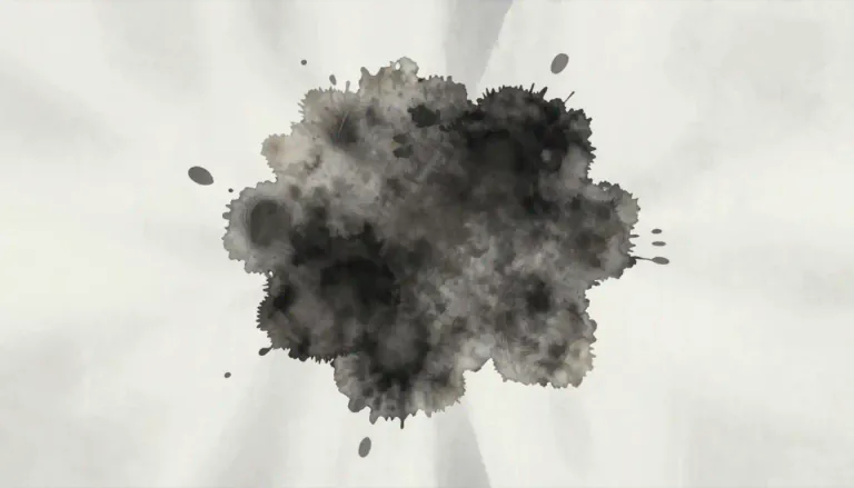 Visual representation of "blotch" - A large spot or area of discoloration that is irregularly shaped.