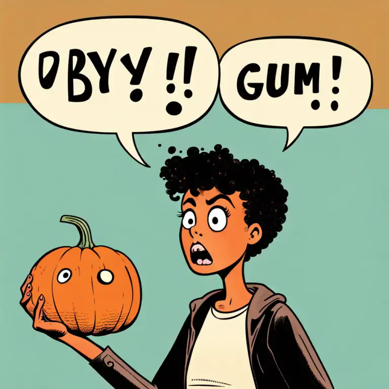 Visual representation of "by gum!" - An expression of surprise, shock, disbelief, frustration or excitement.