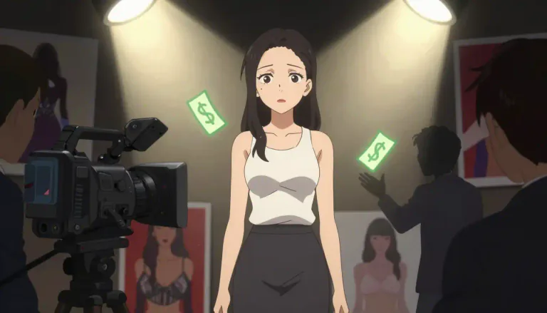 Visual representation of "sexploitation" - A term used to describe the exploitation of individuals, especially women, through sexualized content, usually for commercial gains.