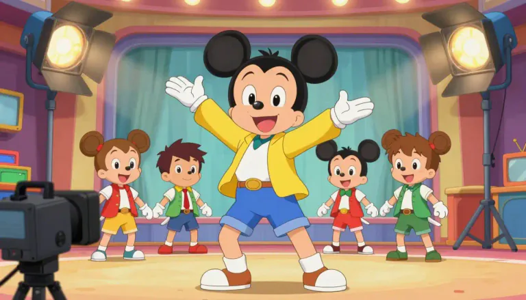 Visual representation of "mouseketeer" - A member of the cast of the Mickey Mouse Club, a popular children's television show created by Walt Disney.