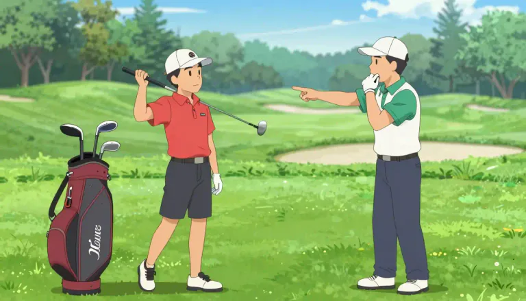Visual representation of "caddie" - A person who carries a golfer's clubs and gives advice