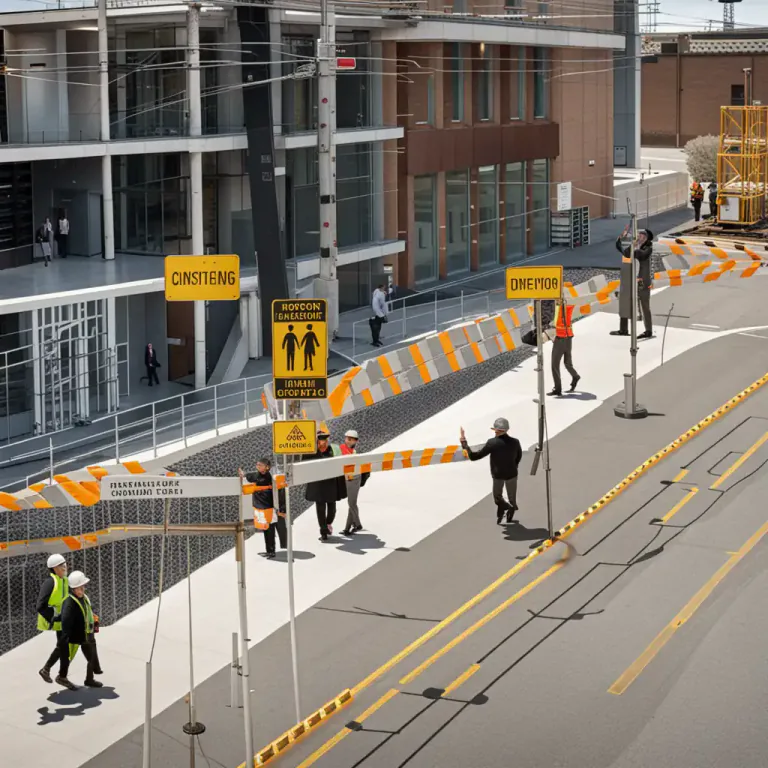 Visual representation of "detour" - To go in a different direction, often to avoid something