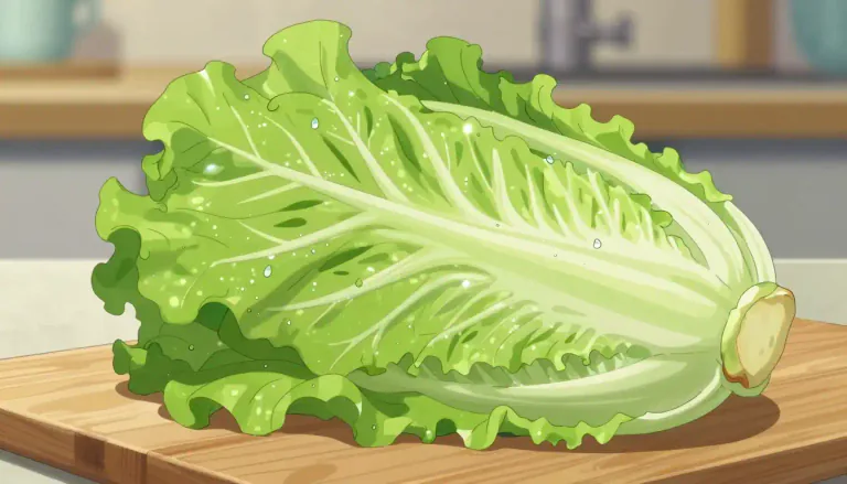 Visual representation of "romaine" - A variety of lettuce with long leaves that are darker green and often used in salads.