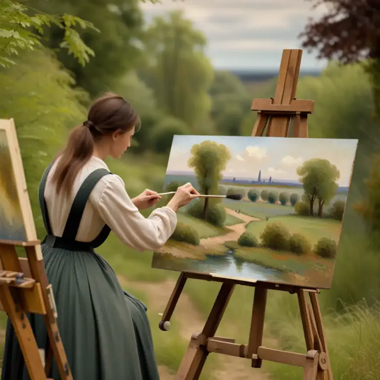 Visual representation of "movement" - The works or artistic style of a group of artists, writers, etc. at a particular time