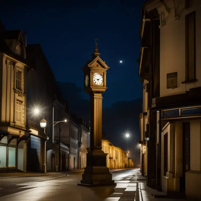 Visual representation of "curfew" - The time at which such restriction begins