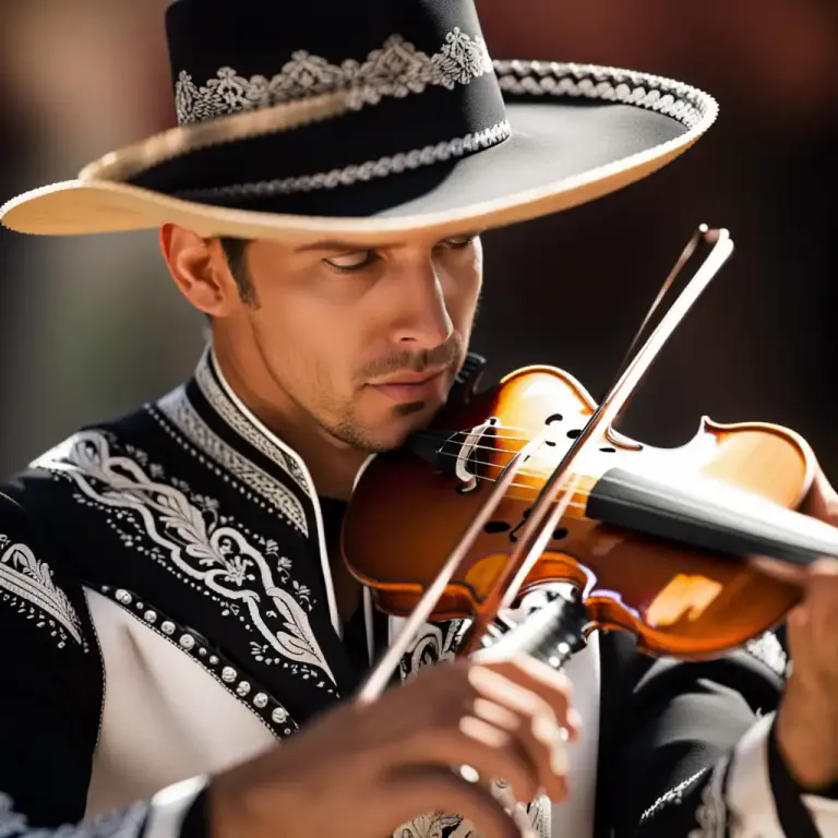 Visual representation of "mariachi" - A musician who plays mariachi music.