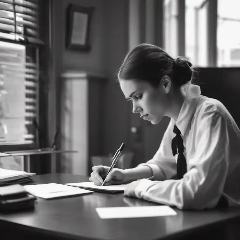Visual representation of "notice" - To formally tell or warn someone about something, usually in writing.