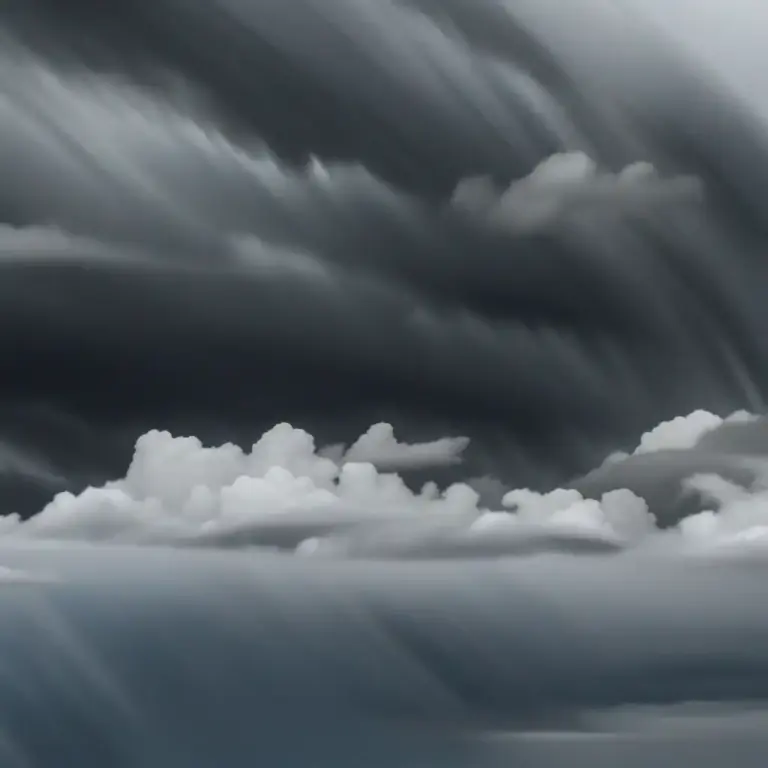 Visual representation of "scud" - Low rain clouds moving fast usually because of the wind