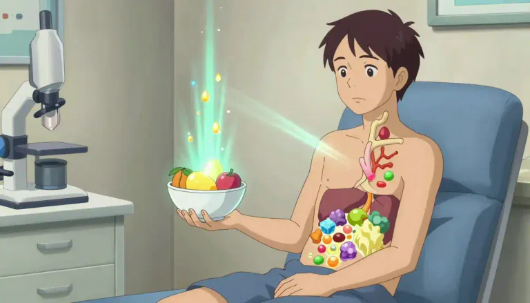 Visual representation of "orthomolecular" - Relating to the treatment of disease through the use of optimal amounts of substances that are normally found in the body.