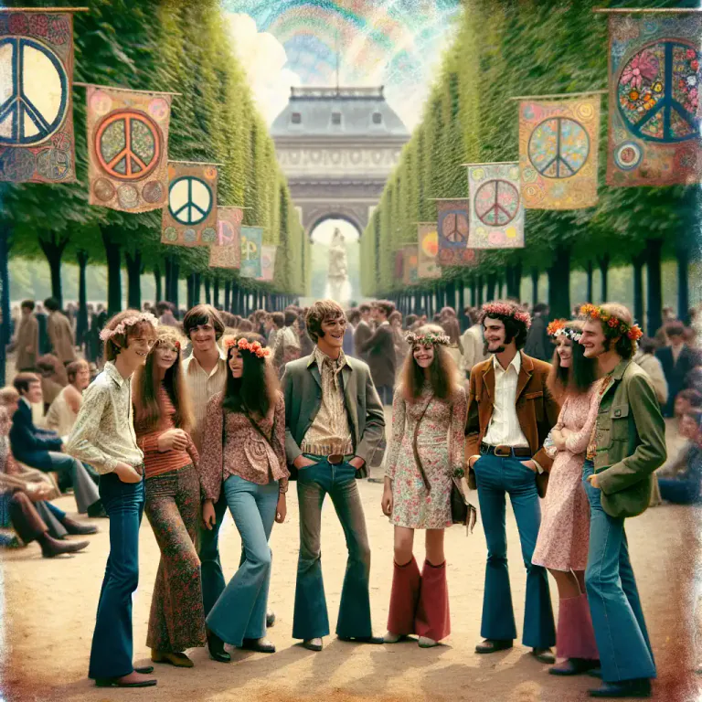 Visual representation of "iconology" - The use of symbols and images to represent a particular movement or era