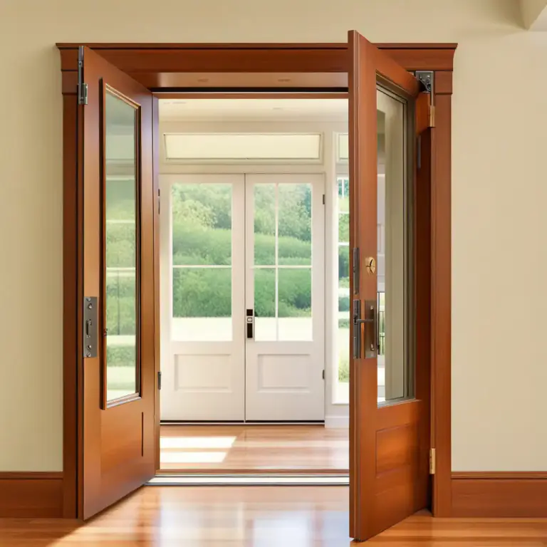Visual representation of "transom" - A small hinged window above a door or another window