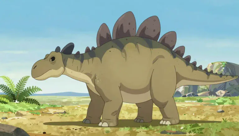 Visual representation of "stegosaurus" - A large dinosaur with distinctive plates on its back, known to have lived during the late Jurassic period.