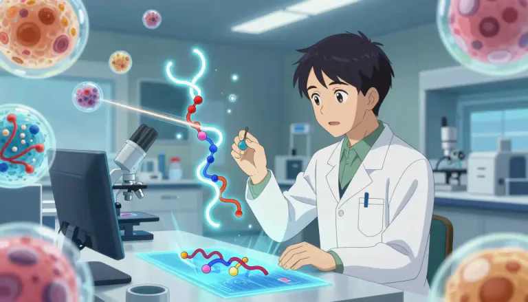 Visual representation of "proteomic" - Relating to proteomics, the branch of molecular biology concerned with the study of proteins and their functions.