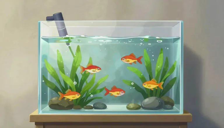 Visual representation of "fishtank" - A fishtank is a container filled with water for keeping fish or other aquatic animals and plants.